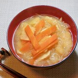 切干大根と生姜の味噌汁